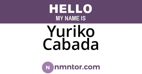 Yuriko Cabada