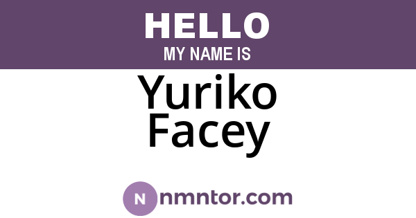 Yuriko Facey