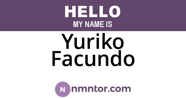 Yuriko Facundo