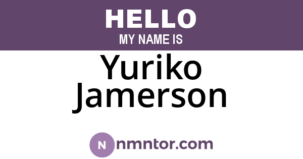 Yuriko Jamerson