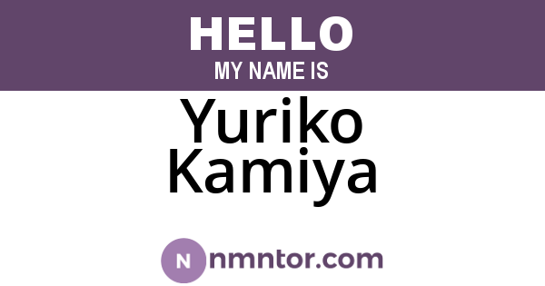 Yuriko Kamiya