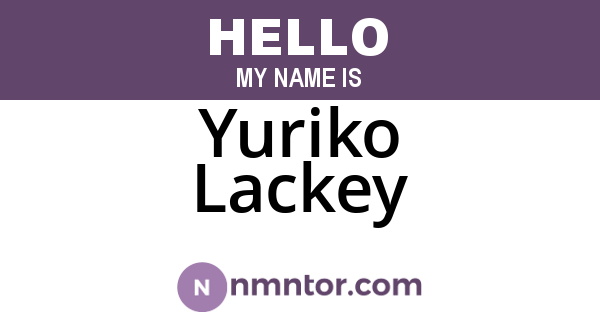 Yuriko Lackey