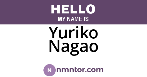 Yuriko Nagao