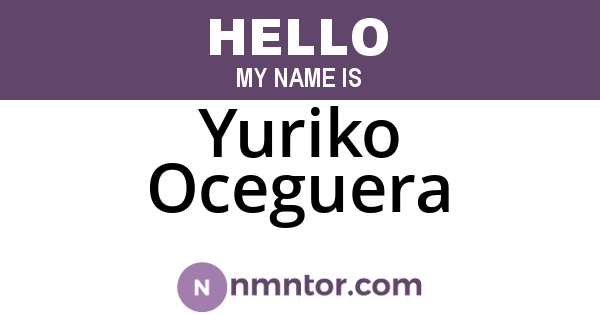 Yuriko Oceguera