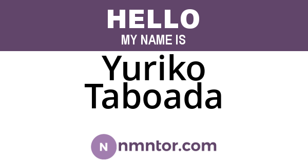 Yuriko Taboada