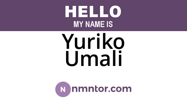 Yuriko Umali
