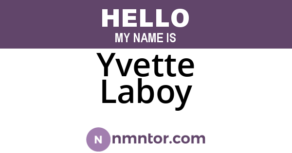 Yvette Laboy