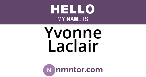 Yvonne Laclair