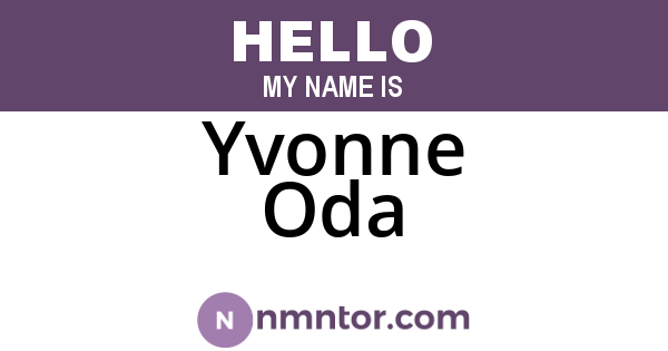 Yvonne Oda