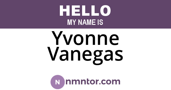 Yvonne Vanegas