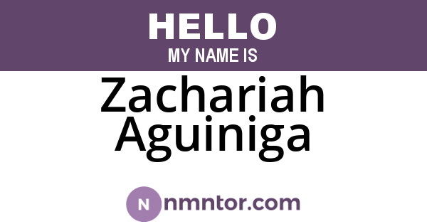 Zachariah Aguiniga