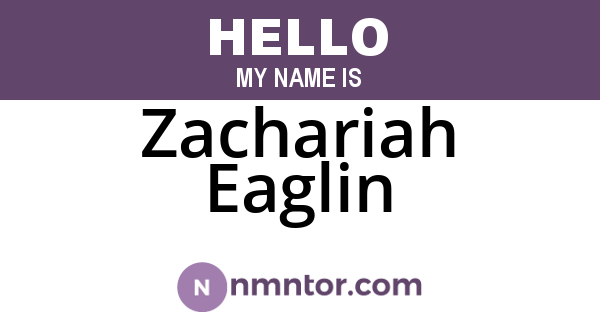 Zachariah Eaglin