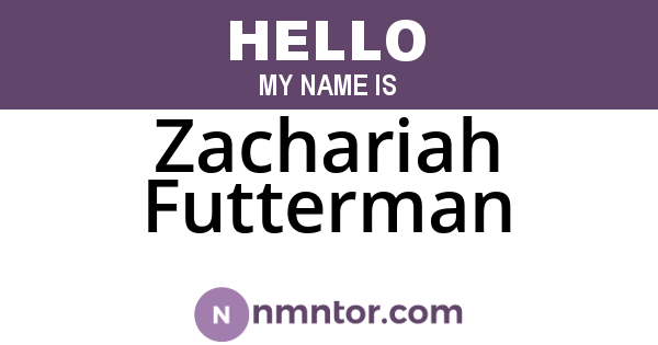 Zachariah Futterman