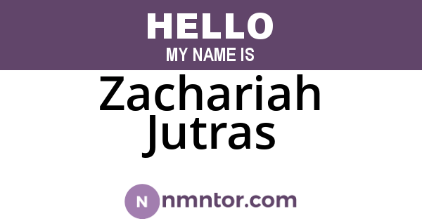Zachariah Jutras