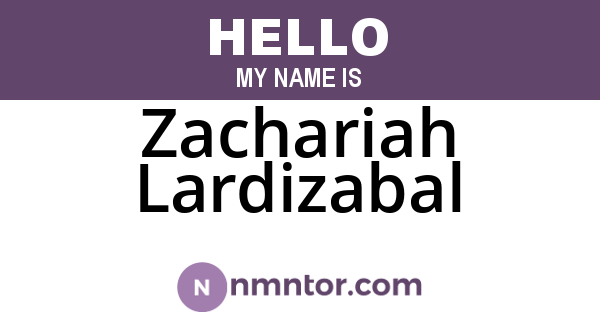 Zachariah Lardizabal