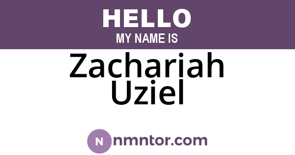 Zachariah Uziel