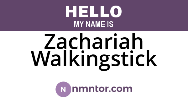 Zachariah Walkingstick