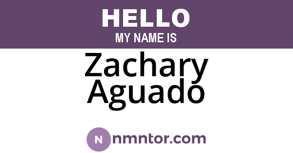 Zachary Aguado