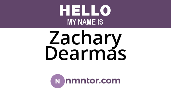 Zachary Dearmas