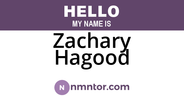 Zachary Hagood