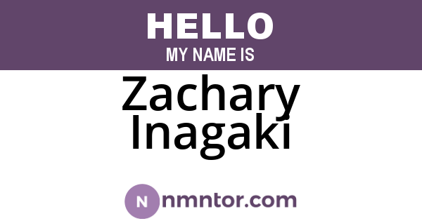Zachary Inagaki