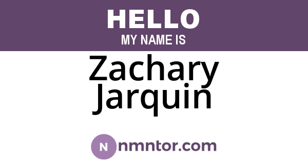 Zachary Jarquin