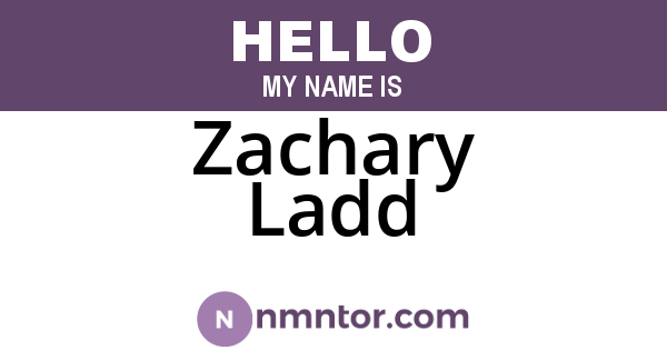 Zachary Ladd