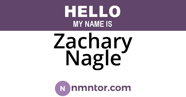 Zachary Nagle