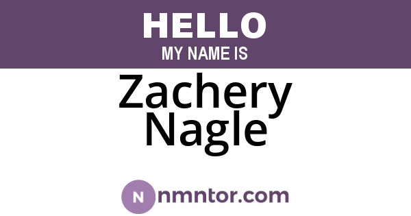 Zachery Nagle