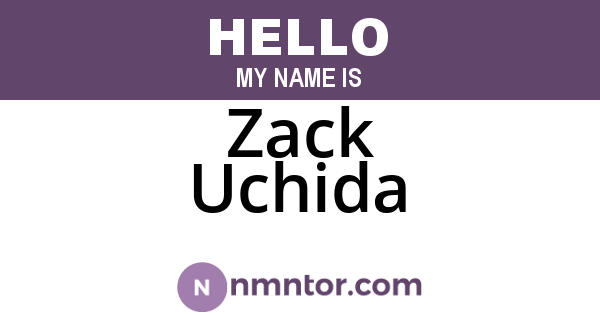 Zack Uchida