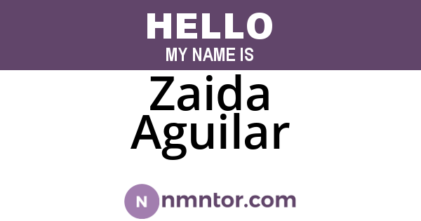 Zaida Aguilar