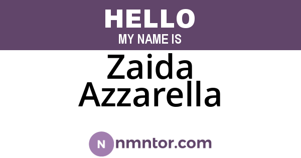 Zaida Azzarella