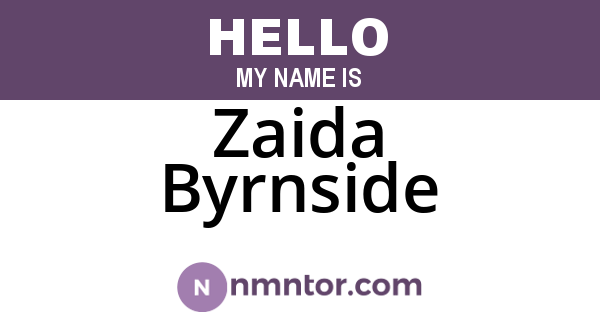 Zaida Byrnside