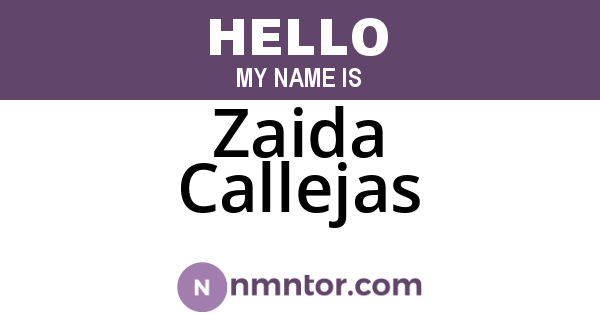 Zaida Callejas