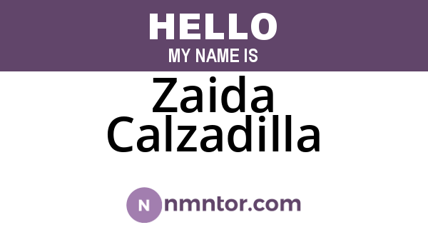 Zaida Calzadilla