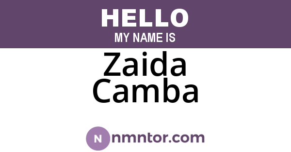 Zaida Camba