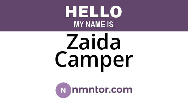 Zaida Camper