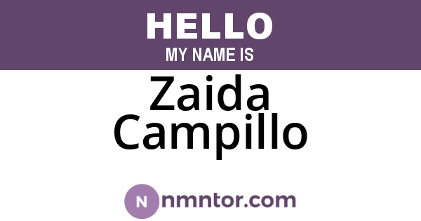 Zaida Campillo