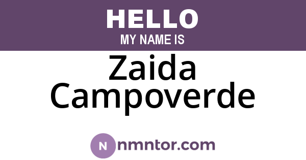 Zaida Campoverde