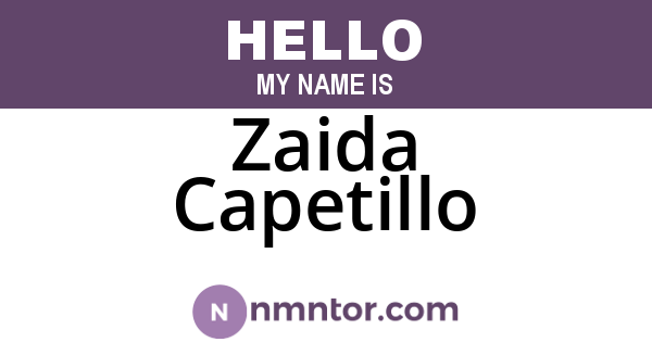 Zaida Capetillo
