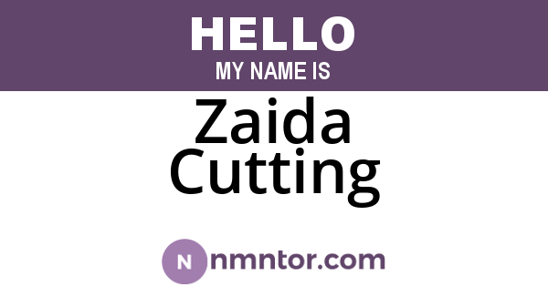 Zaida Cutting
