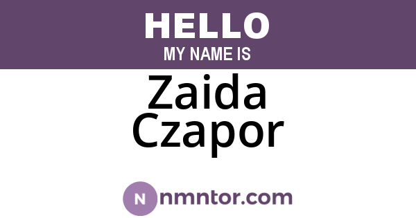 Zaida Czapor