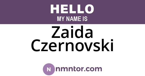 Zaida Czernovski