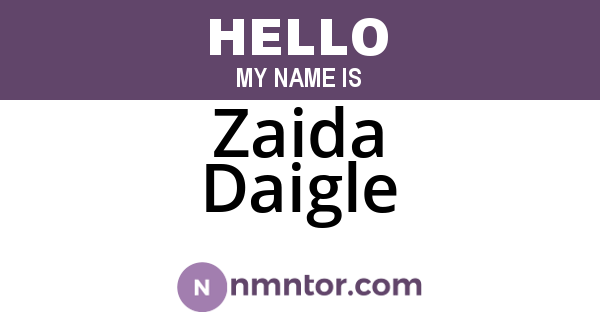 Zaida Daigle