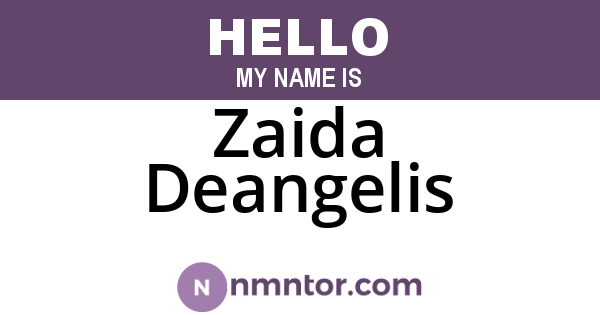 Zaida Deangelis