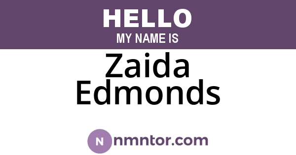 Zaida Edmonds
