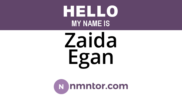 Zaida Egan