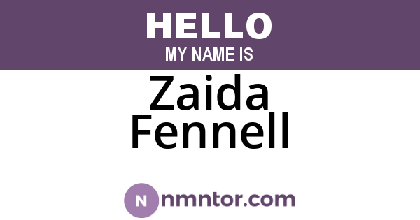 Zaida Fennell