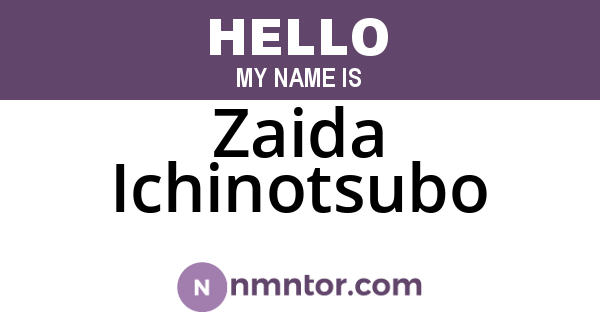 Zaida Ichinotsubo
