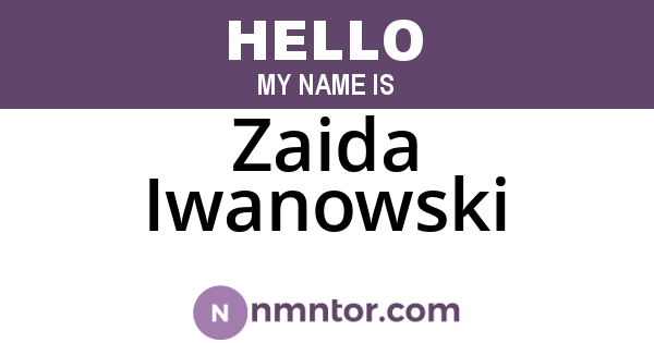 Zaida Iwanowski